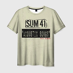 Футболка мужская Sum 41 - The Acoustics Full Album, цвет: 3D-принт
