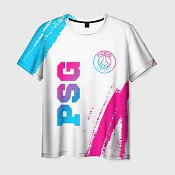 Футболка мужская PSG Neon Gradient, цвет: 3D-принт