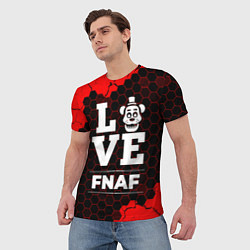 Футболка мужская FNAF Love Классика, цвет: 3D-принт — фото 2