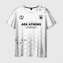 Футболка мужская AEK Athens Champions Униформа, цвет: 3D-принт