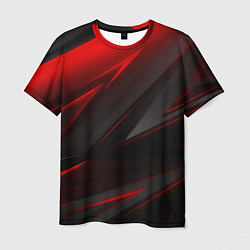 Футболка мужская Red and Black Geometry, цвет: 3D-принт