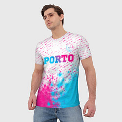 Футболка мужская Porto Neon Gradient, цвет: 3D-принт — фото 2