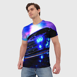 Футболка мужская Додж Челленджер, цвет: 3D-принт — фото 2