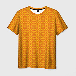 Футболка мужская Оранжевые классические узоры, цвет: 3D-принт