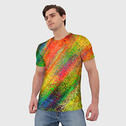 Футболка мужская Rainbow inclusions, цвет: 3D-принт — фото 2