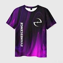 Футболка мужская Evanescence violet plasma, цвет: 3D-принт
