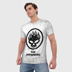 Футболка мужская The Offspring с потертостями на светлом фоне, цвет: 3D-принт — фото 2