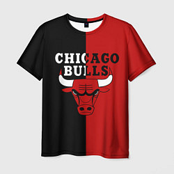 Футболка мужская Чикаго Буллз black & red, цвет: 3D-принт