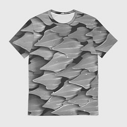 Футболка мужская Кожа акулы - броня, цвет: 3D-принт