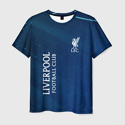 Футболка мужская Liverpool Соты Абстракция, цвет: 3D-принт