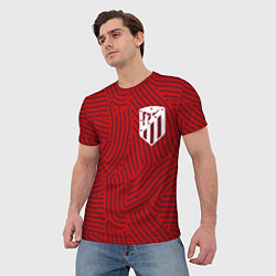 Футболка мужская Atletico Madrid отпечатки, цвет: 3D-принт — фото 2