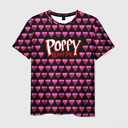 Футболка мужская Poppy Playtime - Kissy Missy Pattern - Huggy Wuggy, цвет: 3D-принт