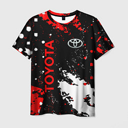 Футболка мужская Toyota - краска, цвет: 3D-принт