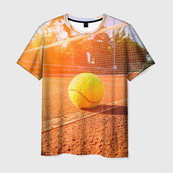 Футболка мужская Теннис - рассвет, цвет: 3D-принт