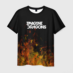Футболка мужская Imagine Dragons - пламя, цвет: 3D-принт