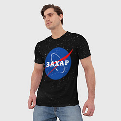 Футболка мужская Захар Наса космос, цвет: 3D-принт — фото 2