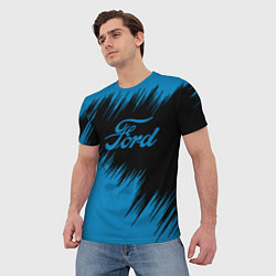 Футболка мужская Ford focus, цвет: 3D-принт — фото 2