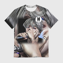 Футболка мужская BTS Jimin With Microphone, цвет: 3D-принт