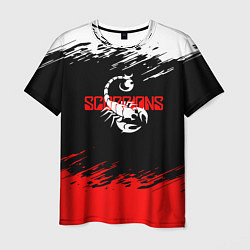 Футболка мужская Scorpions - краска, цвет: 3D-принт
