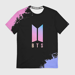 Футболка мужская BTS Blue And Pink, цвет: 3D-принт