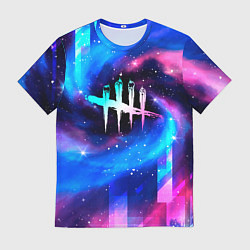 Футболка мужская Dead by Daylight неоновый космос, цвет: 3D-принт