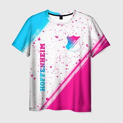 Футболка мужская Hoffenheim neon gradient style: надпись, символ, цвет: 3D-принт