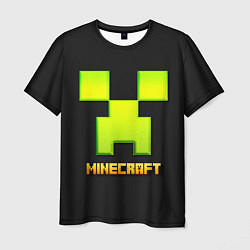 Футболка мужская Minecraft: neon logo, цвет: 3D-принт