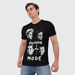 Футболка мужская Depeche Mode portrait, цвет: 3D-принт — фото 2