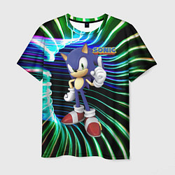 Футболка мужская Sonic - hedgehog - video game, цвет: 3D-принт