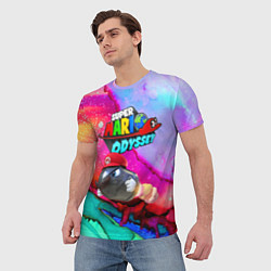 Футболка мужская Super Mario Odyssey - Bullet Bill - Nintendo, цвет: 3D-принт — фото 2