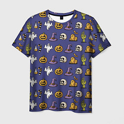 Футболка мужская Halloween pattern, цвет: 3D-принт