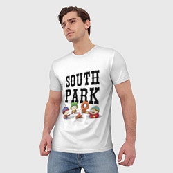 Футболка мужская South park кострёр, цвет: 3D-принт — фото 2