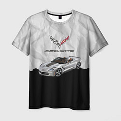 Футболка мужская Chevrolet Corvette - motorsport, цвет: 3D-принт