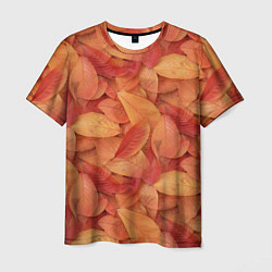 Футболка мужская Осенние листья, цвет: 3D-принт