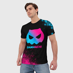 Футболка мужская DanMachi - neon gradient, цвет: 3D-принт — фото 2