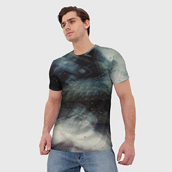 Футболка мужская Туман и тьма в абстракции, цвет: 3D-принт — фото 2
