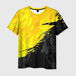 Футболка мужская Black and yellow, цвет: 3D-принт