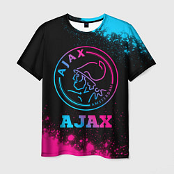 Футболка мужская Ajax - neon gradient, цвет: 3D-принт