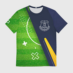 Футболка мужская Everton football field, цвет: 3D-принт