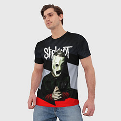 Футболка мужская Slipknot абстракция, цвет: 3D-принт — фото 2