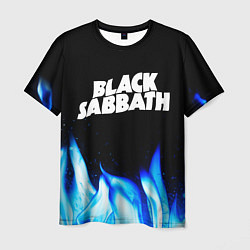 Футболка мужская Black Sabbath blue fire, цвет: 3D-принт