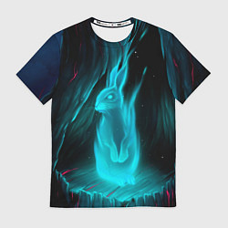 Футболка мужская Дух кролика, цвет: 3D-принт