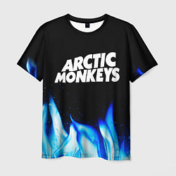 Футболка мужская Arctic Monkeys blue fire, цвет: 3D-принт