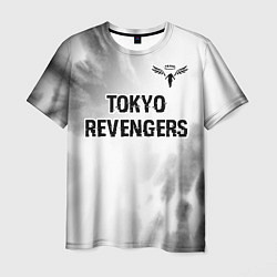 Футболка мужская Tokyo Revengers glitch на светлом фоне: символ све, цвет: 3D-принт