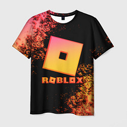 Футболка мужская Roblox logo gradient, цвет: 3D-принт