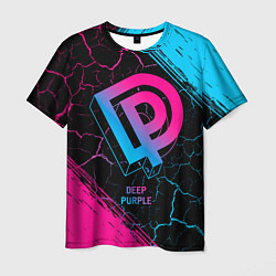 Футболка мужская Deep Purple - neon gradient, цвет: 3D-принт