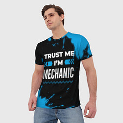 Футболка мужская Trust me Im mechanic dark, цвет: 3D-принт — фото 2