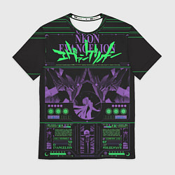 Футболка мужская Evangelion neon poster, цвет: 3D-принт