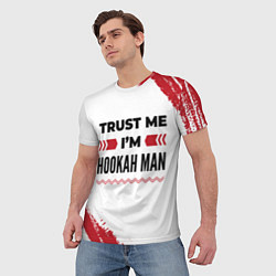 Футболка мужская Trust me Im hookah man white, цвет: 3D-принт — фото 2