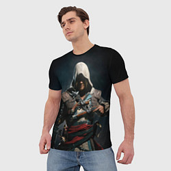 Футболка мужская Assassins Creed 4, цвет: 3D-принт — фото 2